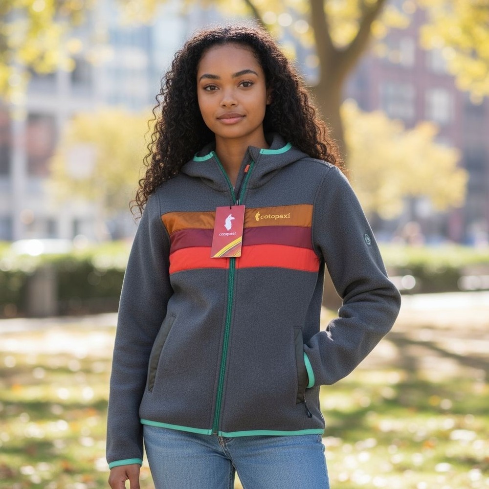 NEW Cotopaxi Women's XXS Teca Fleece Hooded Full-Zip Jacket Saturn Colorblock - Picture 10 of 10